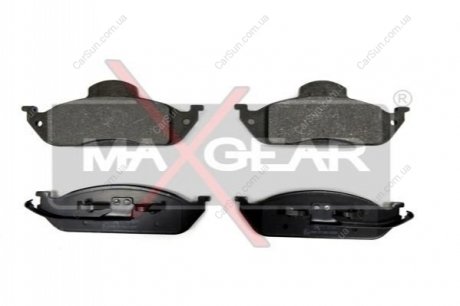 Комплект тормозных накладок, дисковый тормоз MAXGEAR 19-0677