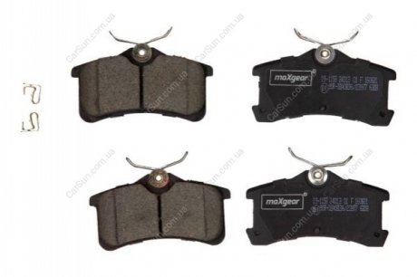 Комплект тормозных накладок, дисковый тормоз MAXGEAR 19-1158 (фото 1)