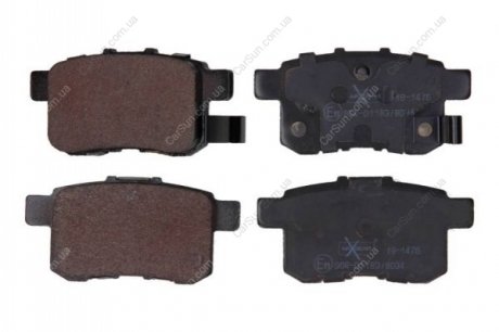 Комплект тормозных накладок, дисковый тормоз MAXGEAR 19-1476