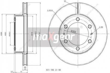 Тормозной диск MAXGEAR 192350