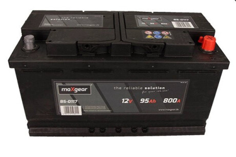 AKUMULATOR 12V 95AH/800A L- 353X175X190 DСњ./SZER./WYS MAXGEAR 595402080 D722