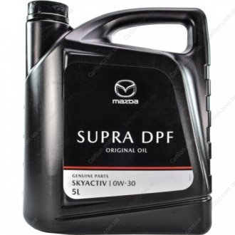 Моторна олія Original Oil Supra DPF 0W-30 5 л - (оригінал) MAZDA 0W3005DPF