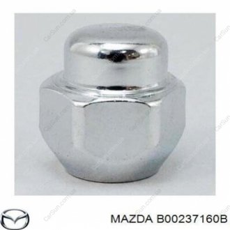 Гайка колісна, хромована, 21мм MAZDA B00237160B (фото 1)