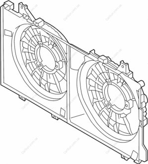 Кожух вентилятора радиатора охлаждения MAZDA PE2015210