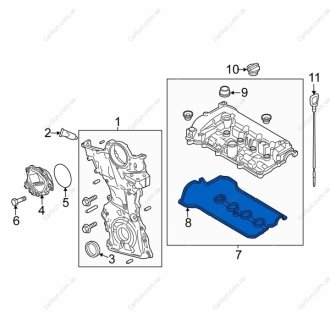 Прокладка клапанної кришки MAZDA PY8W10235