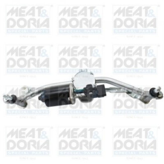 Mechanizm wycieraczek pasuje do: PEUGEOT 2008 I, 208, 208 I 03.12- MEAT&DORIA 207088