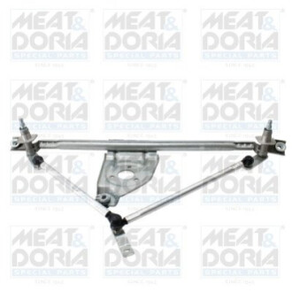 Mechanizm wycieraczek pasuje do: OPEL CORSA B, TIGRA 03.93-12.00 MEAT&DORIA 227066