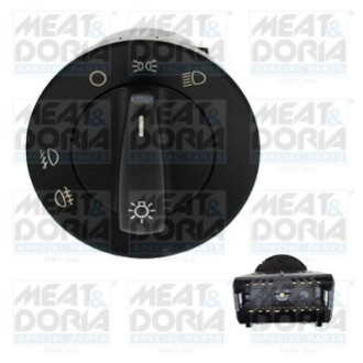 Перемикач світла фар Skoda Octavia 96-10/Fabia 06-14/VW Passat 96-00 MEAT&DORIA 23862