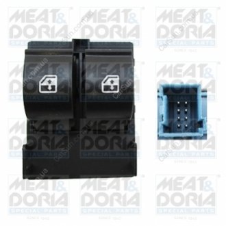MEATDORIA FIAT Выключатель электростеклоподъемника Fiorino,Qubo 07- MEAT&DORIA 26035