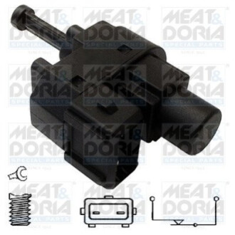 Датчик педали тормоза Ford Focus/Mondeo 93-12 (2 конт.) (черный) MEAT&DORIA 35022