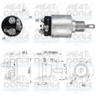 Втягувальне реле ASTRA F 1.8 i (F35, M35) 91-98, KADETT E (T85) 2.0 GSI -91, 9-5 (YS3E) 2.3 Turbo 01 MEAT&DORIA 46031