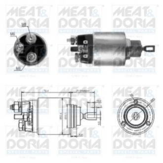 Реле стартера втягуюче MB Vito (W638/W639) 96- (замінено на 1 986 SE1 682) MEAT&DORIA 46061 (фото 1)