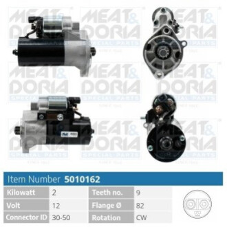 Стартер VW LT 28-35/28-46 2.5TDI 96-06 (2kw) (z=9) MEAT&DORIA 5010162