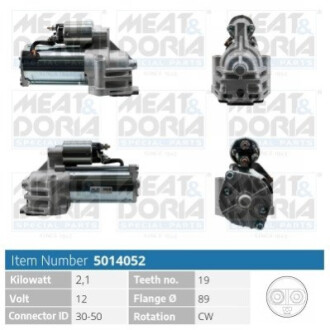 Стартер Mondeo,Transit 00- MEAT&DORIA 5014052