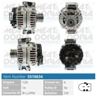 Автозапчасть MEAT&DORIA 5510634