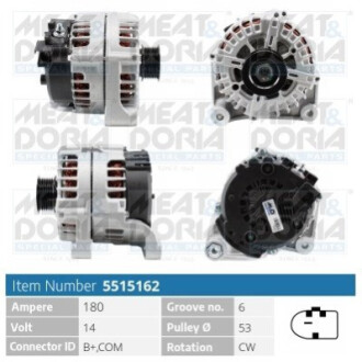 Alternator MEAT&DORIA 5515162