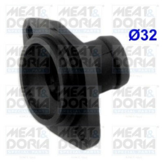 Фланець системи охолодження VW Caddy/Golf 1.0-1.9D 91-10 MEAT&DORIA 93117 (фото 1)