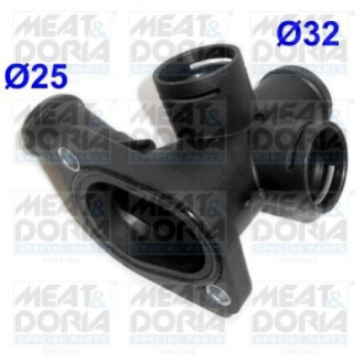 Фланець системи охолодження VW Passat/Jetta/Golf 1.6/1.6i 94-02 MEAT&DORIA 93126 (фото 1)