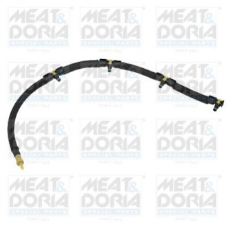 MEATDORIA VW Шланг обратки топлива Audi A1/3,Skoda Octavia II,SuperB II,Caddy III,IV,Golf VI,Tiguan,Touran,Crafter 2.0TDI 08- MEAT&DORIA 9803E