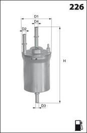 Фильтр топливный в сборе MECAFILTER ELE6101 (фото 1)
