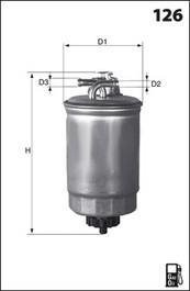 Фильтр топливный в сборе MECAFILTER ELG5210