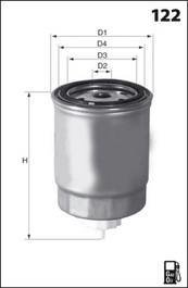 Фильтр топливный в сборе MECAFILTER ELG5214 (фото 1)