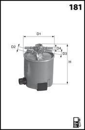 Фильтр топливный в сборе MECAFILTER ELG5404 (фото 1)