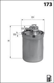 Фильтр топливный в сборе MECAFILTER ELG5415 (фото 1)