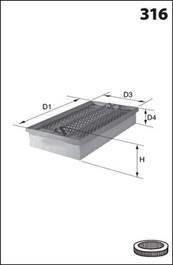 Автозапчасть MECAFILTER ELP3596