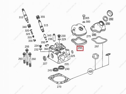Прокладка клапанної кришки Mercedes OM402-422 метал Mercan-consan 01.120.401+