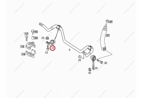 HALTER MERCEDES-BENZ 2203230040