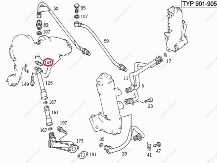 Прокладка турбіни MB OM602 MERCEDES-BENZ 6021870680