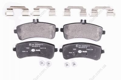 Колодки тормозные дисковые задние, комплект S C217/W222 MERCEDES-BENZ A0004204604 (фото 1)