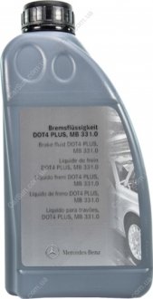 Жидкость тормозная dot 4, "brake fluid plus", 1л MERCEDES-BENZ A000989080713 (фото 1)