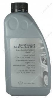 Жидкость тормозная dot4 plus mb331.0 1л MERCEDES-BENZ A000989560511