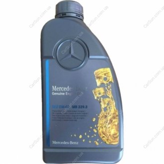 Масло моторное MB 229.3 Engine Oil 5W-40 1L MERCEDES-BENZ A000989910211AHFE