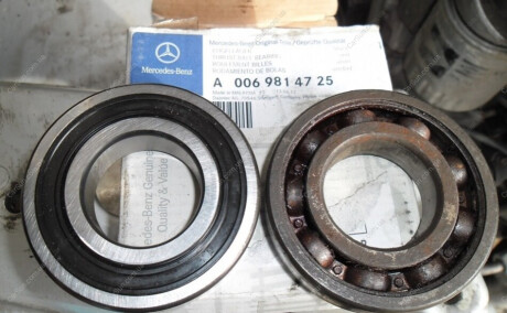 Подшипник подвесной полуоси, (35x72x17) - MERCEDES-BENZ A0069814725