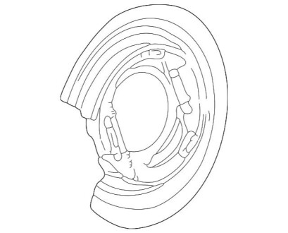 MB Кожух защитный тормозов MERCEDES-BENZ A1644230220