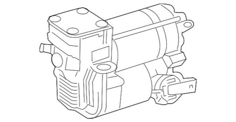 Компресор підкачки підвіски MERCEDES-BENZ A1663200104 80