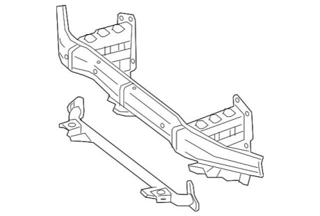 Підсилювач бамперу MERCEDES-BENZ A1666204701