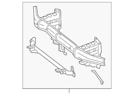 Підсилювач бамперу MERCEDES-BENZ A1666204901