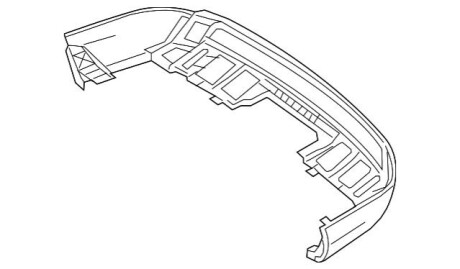 Облицювання бамперу, частина MERCEDES-BENZ A1668851925