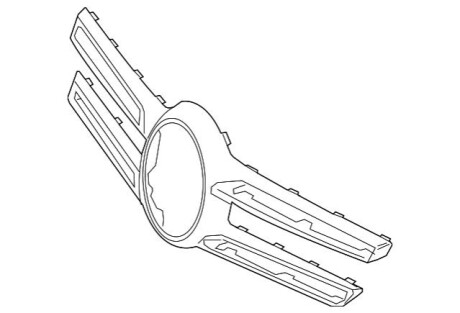 Наладка решітки радіатора MERCEDES-BENZ A1668880423 9982