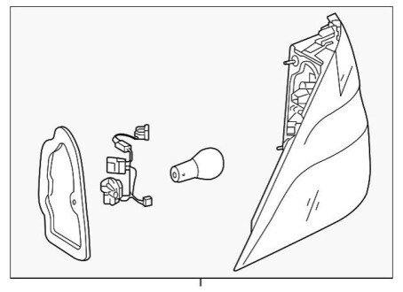 Фонарь задний наружный левый USA MERCEDES-BENZ A1669063501