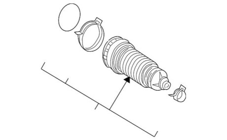 Пыльник рулевой тяги MERCEDES-BENZ A1714630096