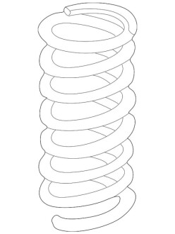 Пружина ходової частини MERCEDES-BENZ A2023241704