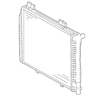 Радиатор, охлаждения дивгателя MERCEDES-BENZ A2025007803