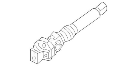Вал рулевого управления карданный MERCEDES-BENZ A2034620478