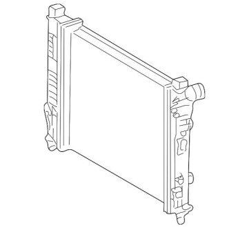 Радиатор, охлаждения дивгателя MERCEDES-BENZ A2035000100