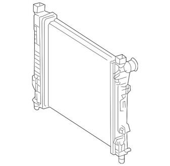 Радиатор, охлаждения дивгателя MERCEDES-BENZ A2035002003